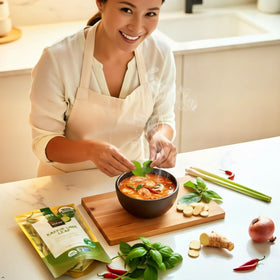 Incas Kaffir lime leaves from Thailand, bright citrus notes for Thai dishes