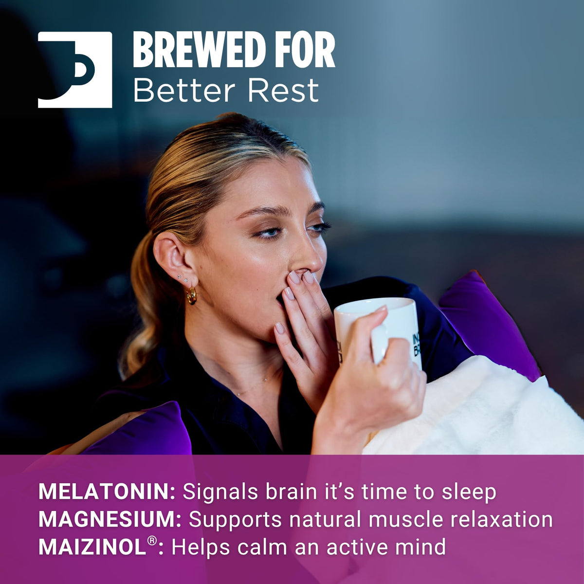 Incredibrew magnesium-enhanced decaf pods with Maizinol for relaxation.