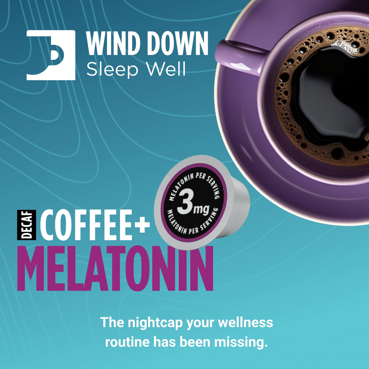 Incredibrew Maizinol-infused decaf pods ready for evening brew.