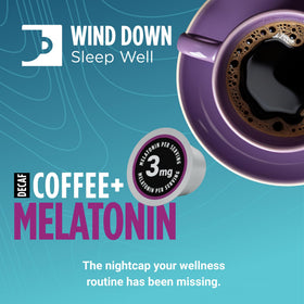 Incredibrew Maizinol-infused decaf pods ready for evening brew.