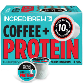 Incredibrew protein coffee pod with 10g protein for a boost