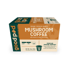 Independence Coffee Co goodPOD organic Arabica coffee beans highlight premium flavor.