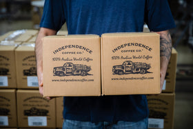 Independence Coffee Co. Jet Fuel brew-pour demonstrates quick, satisfying coffee moments.