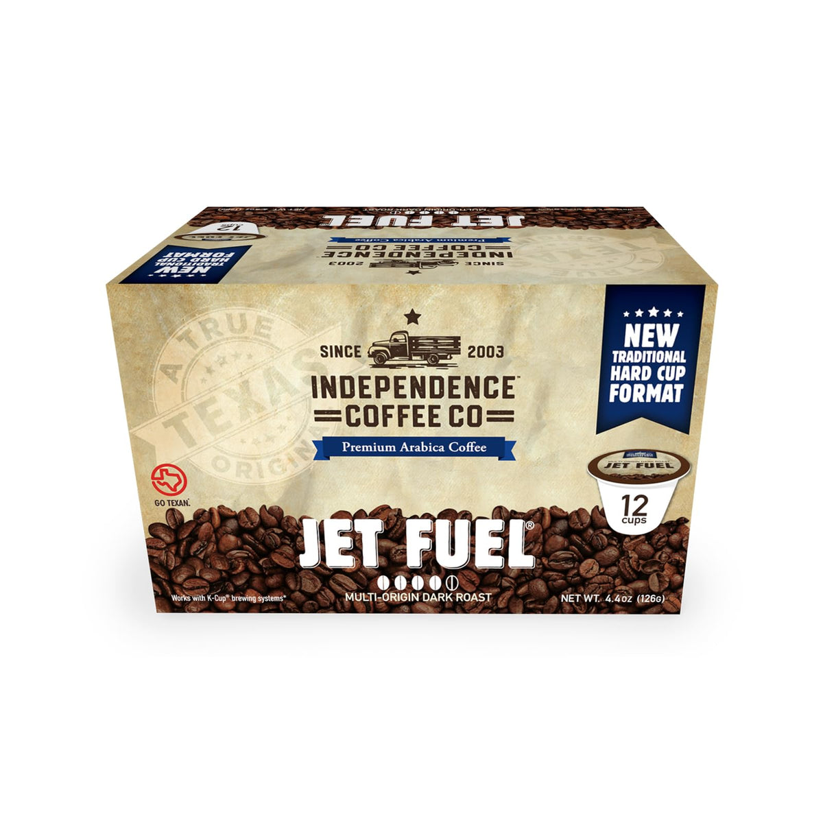 Jet Fuel Intense pods pack, convenient single-serve coffee solution