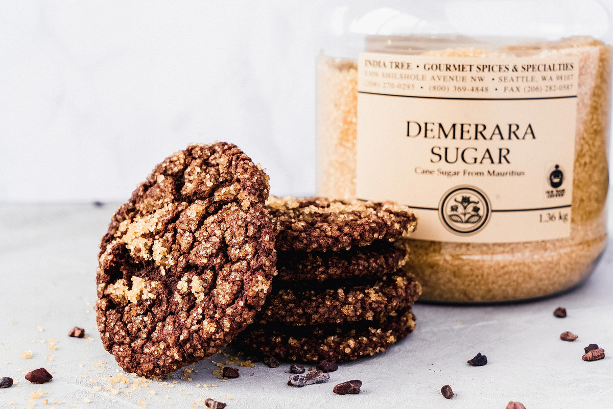 Glaze-ready crystals from India Tree Demerara Sugar add shimmer and depth.