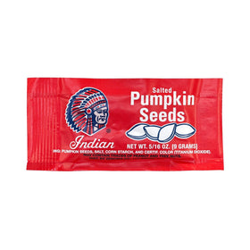Indian salted pumpkin seeds close-up shows salted flavor and crisp texture for munching.