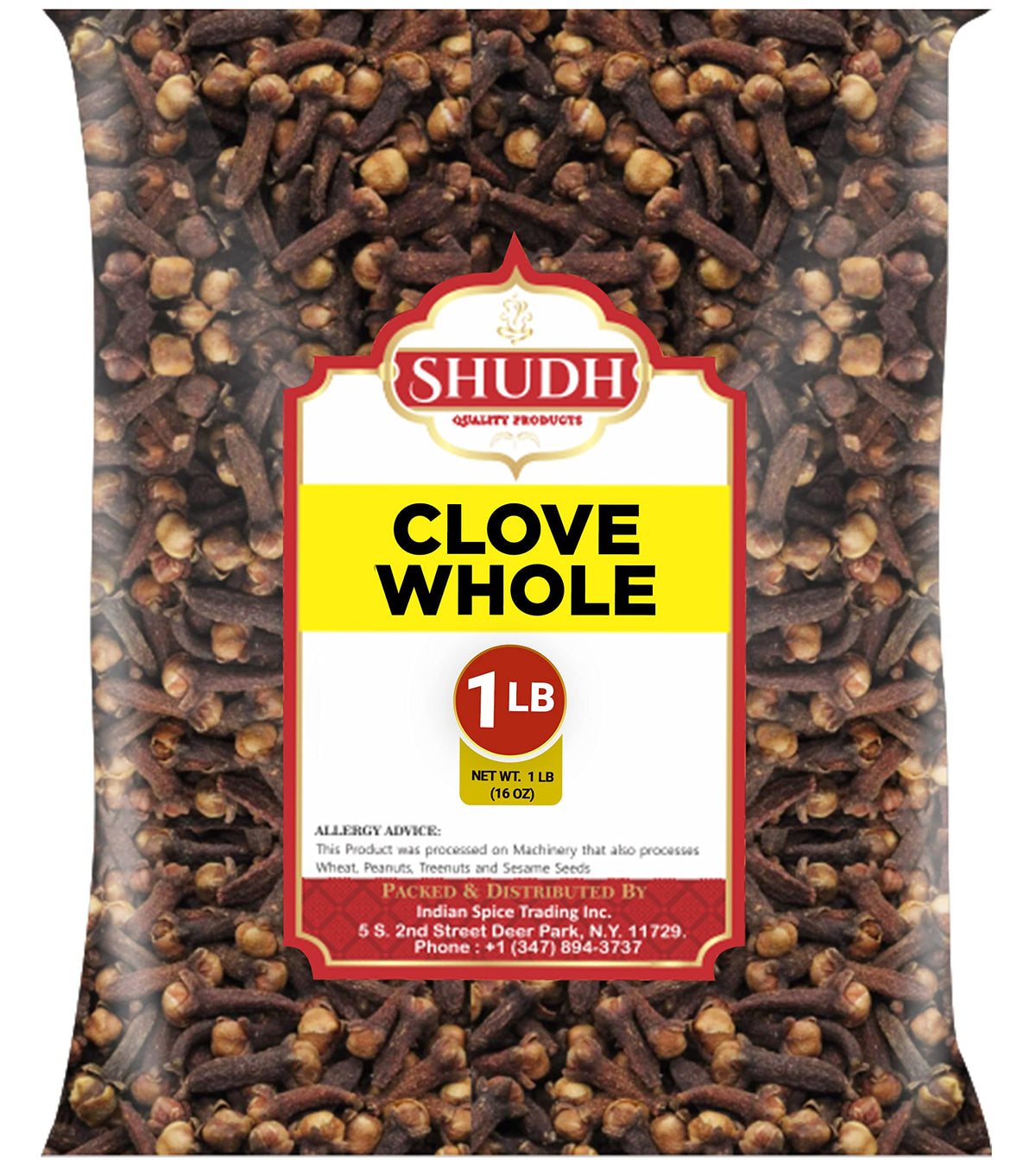 Indian Spice Clove Whole 1 lb jar—rich aroma for cooking and tea