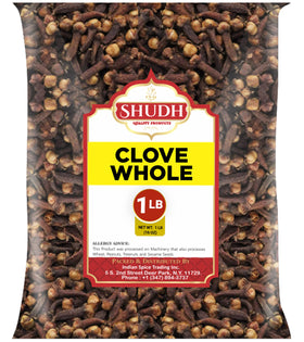 Indian Spice Clove Whole 1 lb jar—rich aroma for cooking and tea