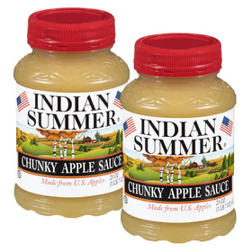 INDIAN SUMMER chunky applesauce jar for quick family snacks on the go