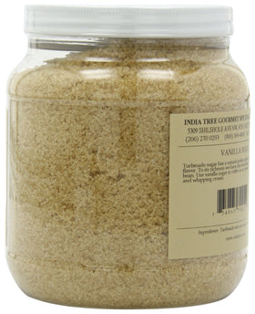 India Tree Vanilla Sugar being added to coffee for a gourmet vanilla lift