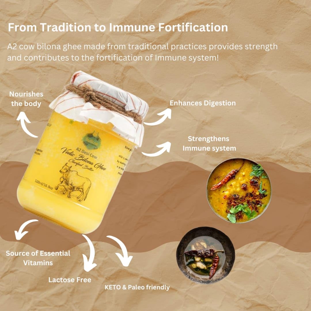 Indicow A2 Desi Sahiwal ghee lab-tested label guarantees quality.