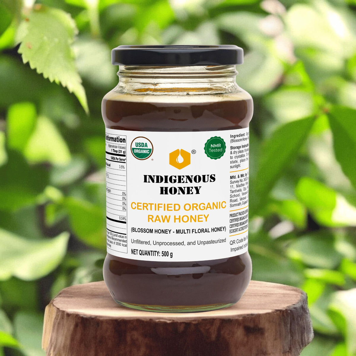 INDIGENOUS HONEY golden amber hue ideal for drizzling on tea or yogurt