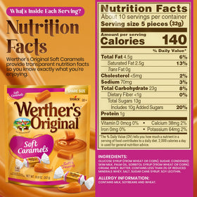 Individually wrapped Werther's candies make office desks or party bowls easy.