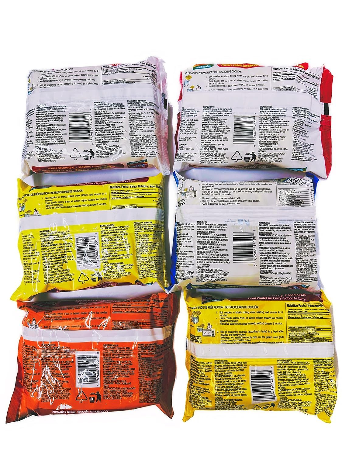 Indomie 30 pack neatly stored in pantry for quick options