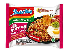 Indomie Mi Goreng noodles pack with 10 packets for quick meals.