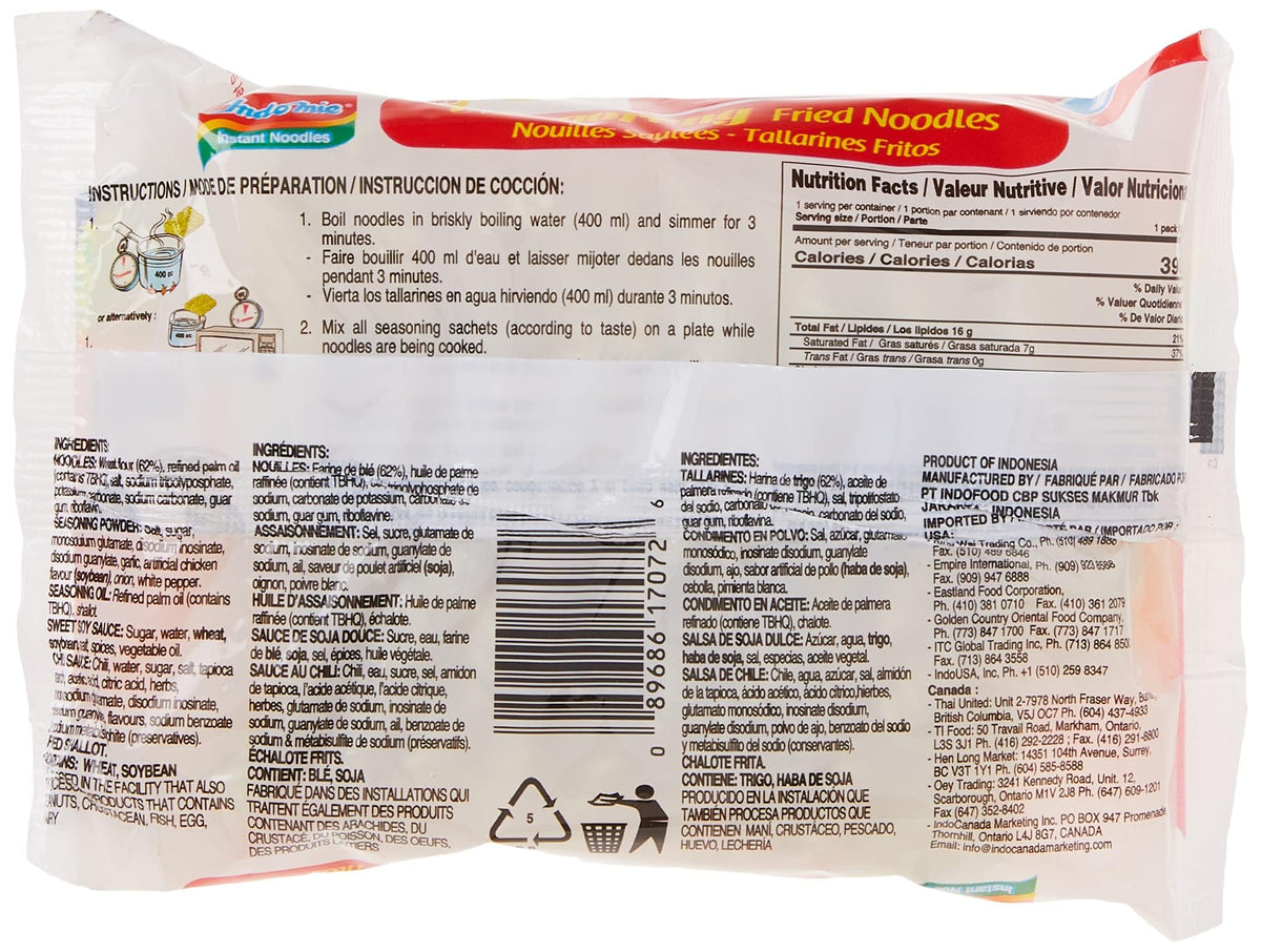 Indomie Mi Goreng seasoning packet – rich flavor for authentic stir-fry taste.