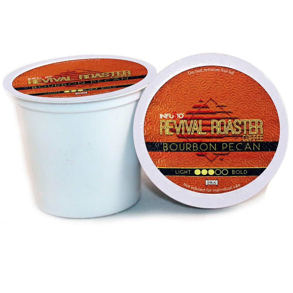 InfuSio bourbon pecan pod pack shot highlighting convenient flavor variety