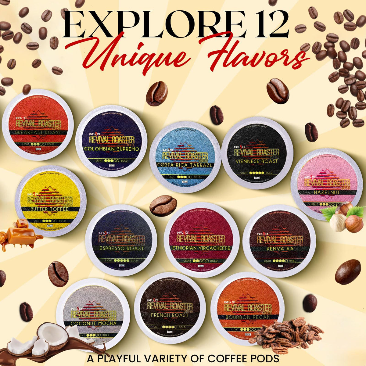 InfuSio Butter Toffee pod with creamy scent and indulgent flavor