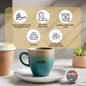 InfuSio Creme Brulee coffee pods offer dessert-inspired flavor in each cup.