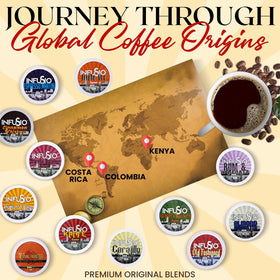 InfuSio fresh roasted beans close-up emphasizes aroma and freshness