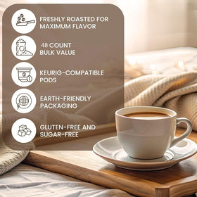 InfuSio rotating seasonal flavors keep coffee moments fresh.