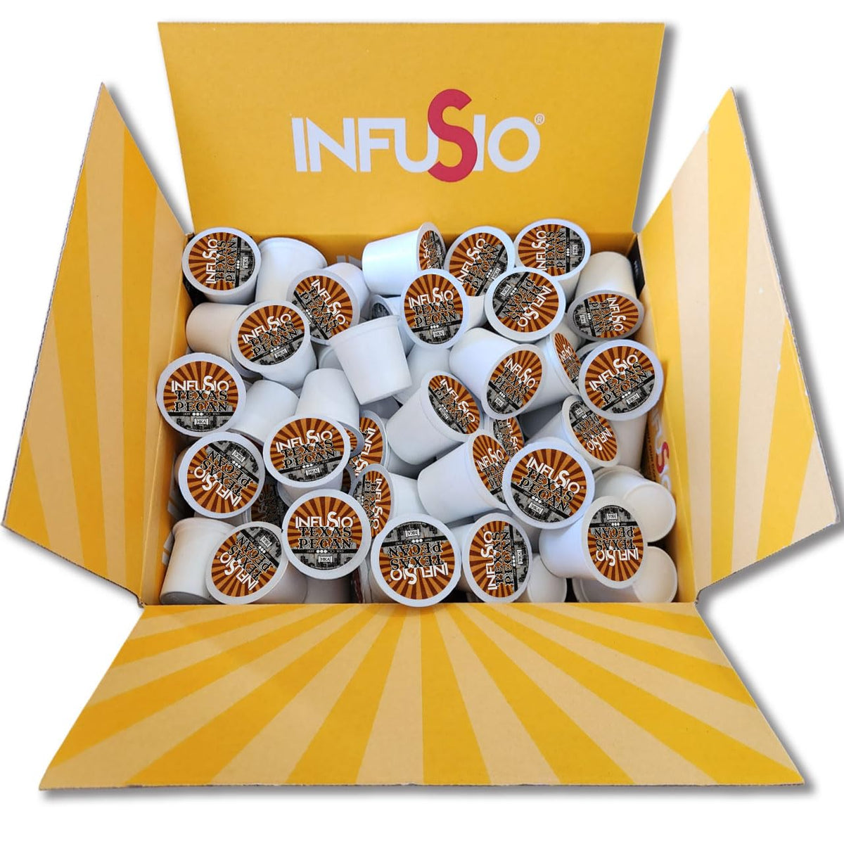 InfuSio Texas Pecan pods close-up aroma highlighting rich roast