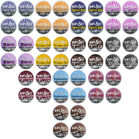 InfuSio variety-pack 48-count display for sampling twelve distinct blends.