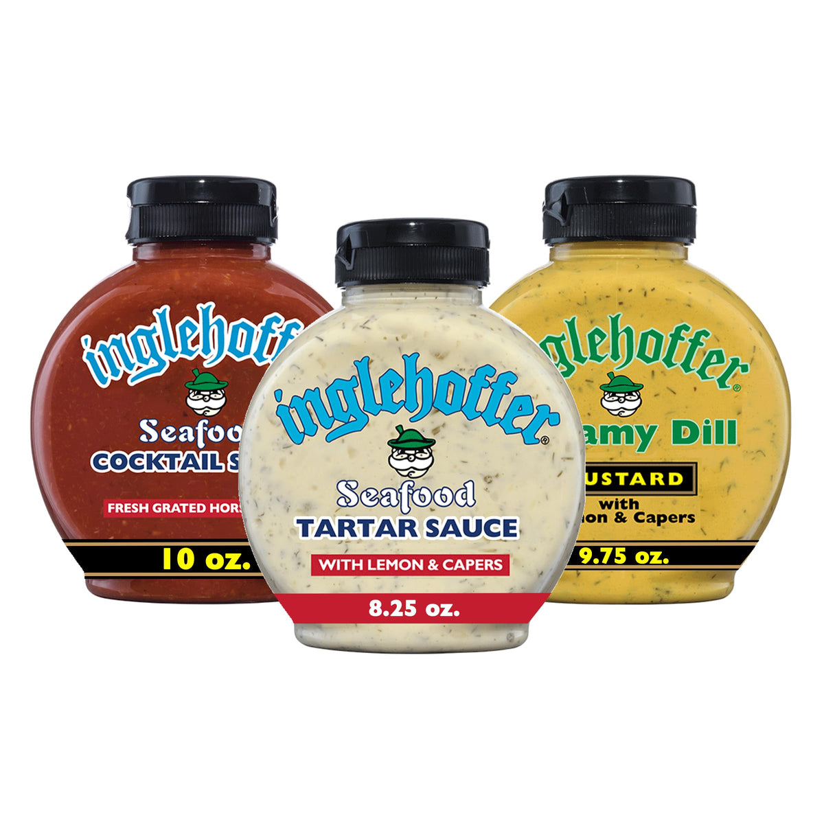 INGLEHOFFER Cocktail Sauce bottle with bold, zesty heat for shrimp