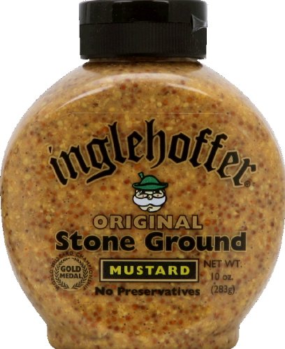 Inglehoffer stone-ground mustard squeeze bottle for sandwiches and dressings