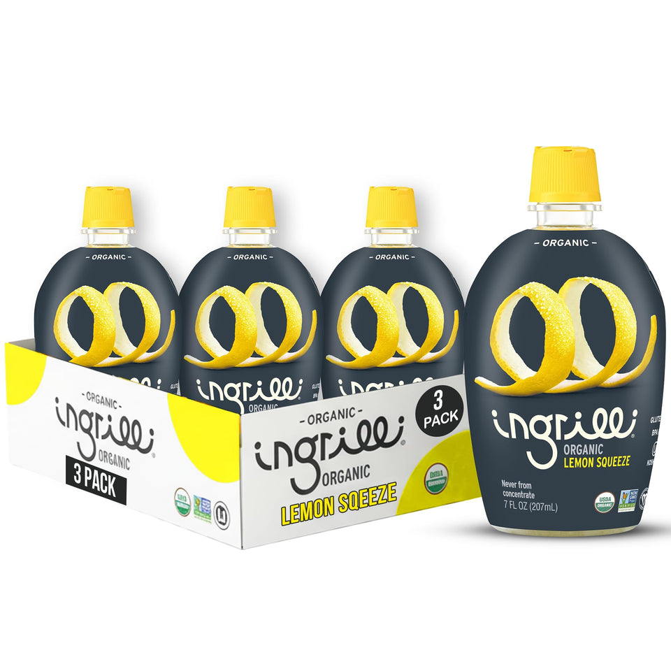 Ingrilli Lemon Squeeze bottle pour for mess-free lemon flavor in recipes