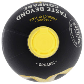 Ingredients close-up: water, organic lemon juice, organic lemon oil