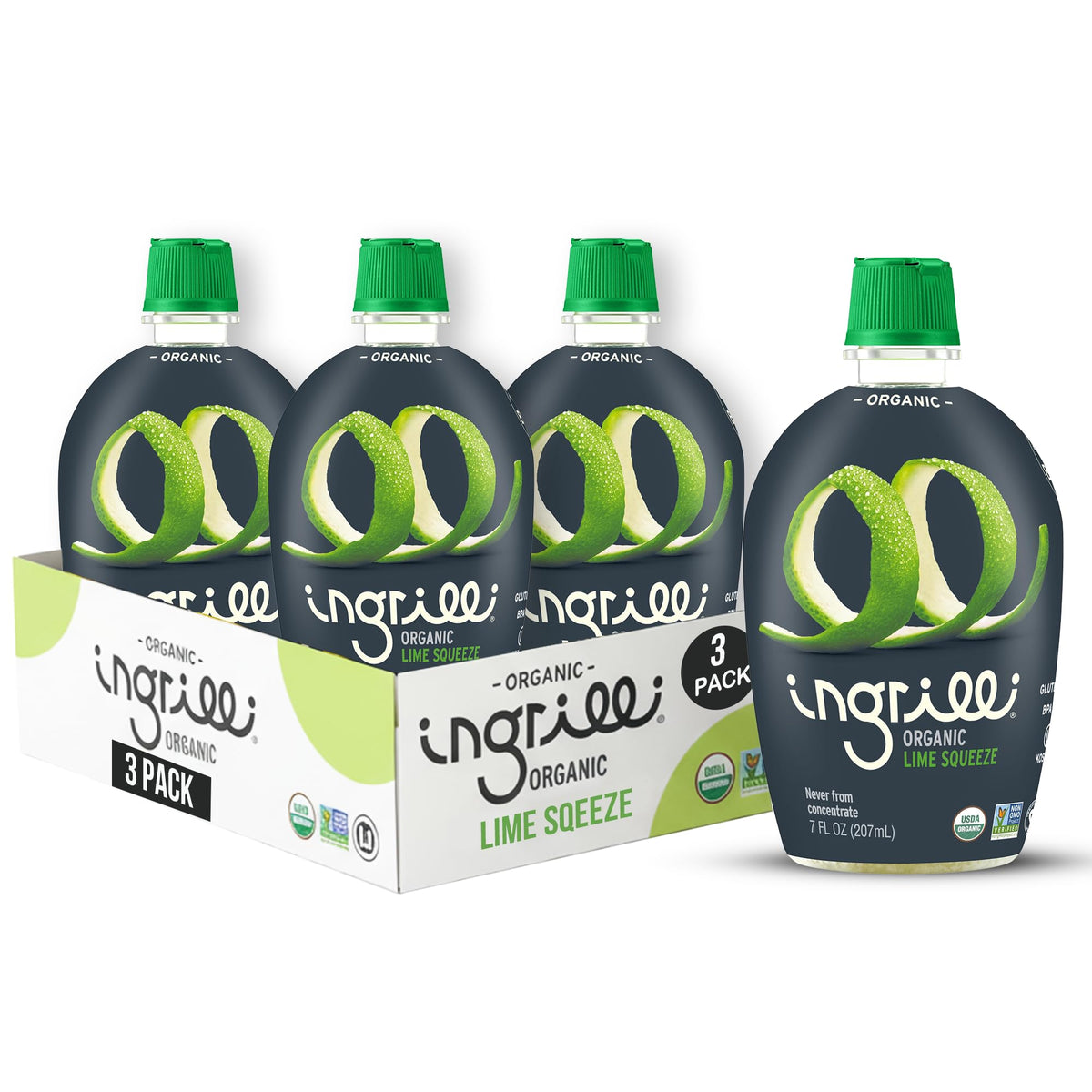 Ingrilli Lime Squeeze bottle-front view, convenient and mess-free for everyday cooking