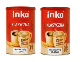 Inka Corp instant grain coffee can, top view, ideal for fast caffeine boost at home