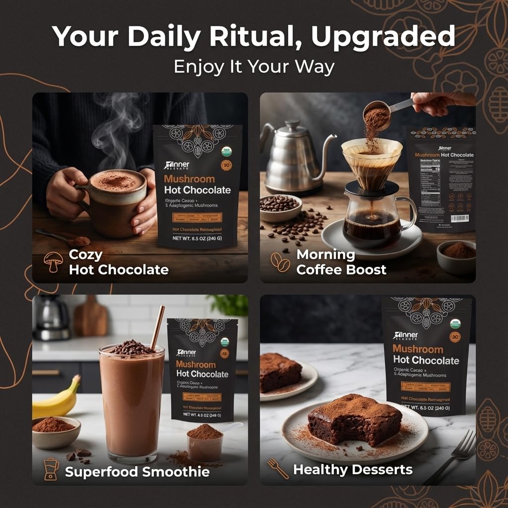 Inner Elevate smoothie mix pouring over ice hints at versatile daytime recipes
