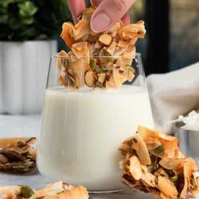 InnoFoods Almond Pecan Clusters texture crunch captures satisfying bite.