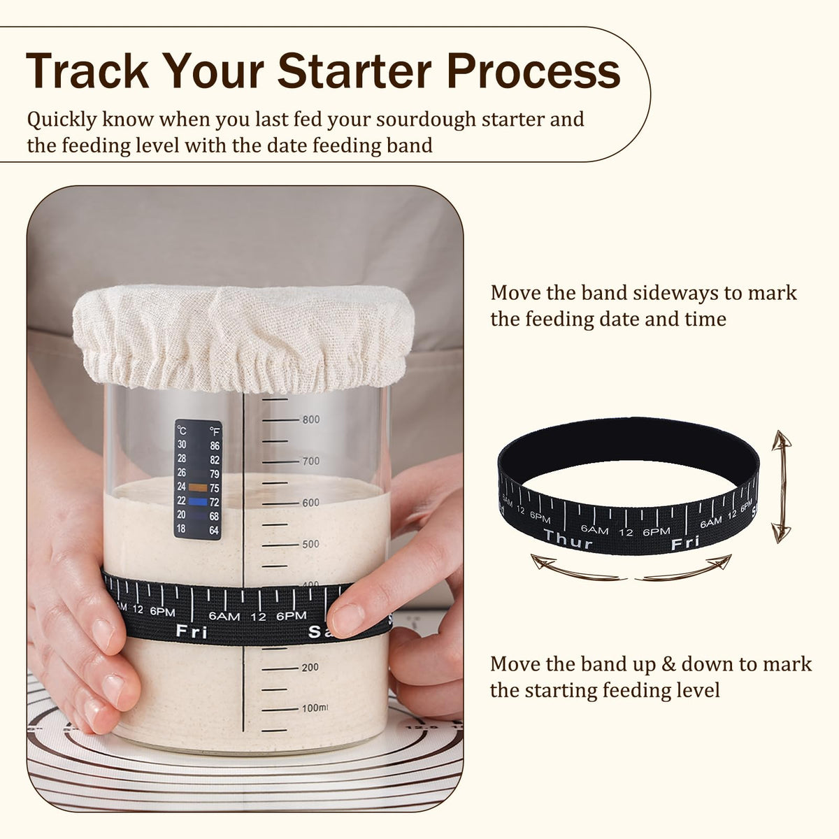 INOBYO borosilicate jar shows starter activity at a glance.