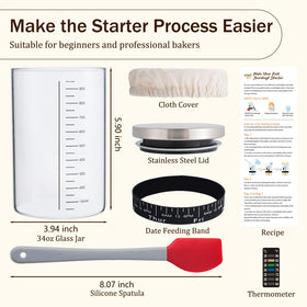 INOBYO kit includes thermometer and spatula for precise care.