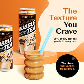 INOTEA banana bubble tea can offers creamy fruit flavor with resilient pearls.