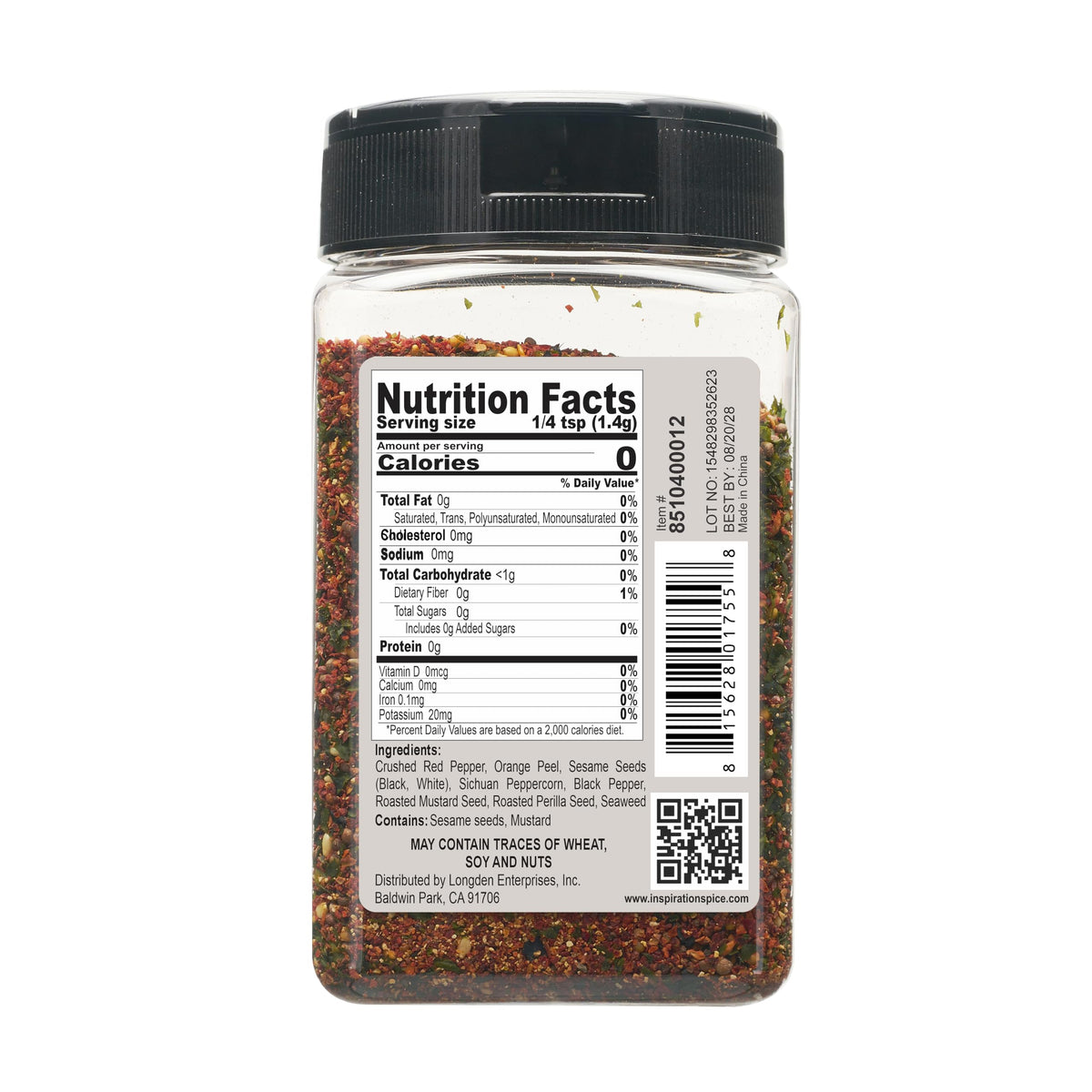 Chili flakes from Lucky 8 Togarashi add bold heat with bright citrus.