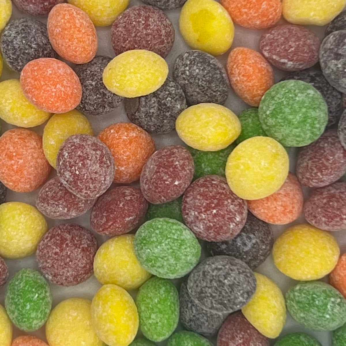 Inspired Candy Sour Fruity Candy Pieces serving bowl highlight for movie nights and gatherings