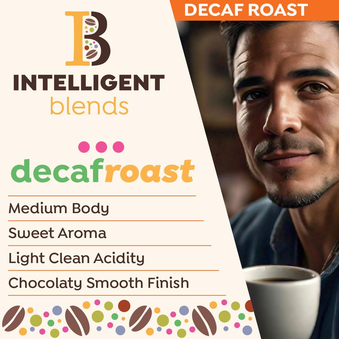 Intelligent Blends 100% Arabica coffee pods close-up showing premium quality.