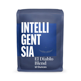 Intelligentsia El Diablo whole bean close-up with dark chocolate and cherry notes