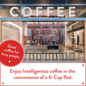 Intelligentsia El Gallo direct trade beans illustration emphasizes ethical sourcing.