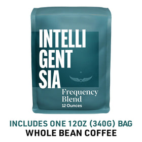 Intelligentsia Frequency Blend coffee beans close-up showing quality Arabica