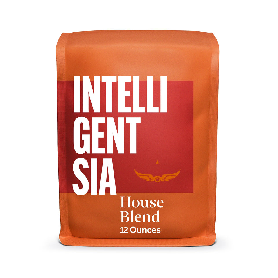 Intelligentsia House coffee bag highlighting aroma and everyday brewing