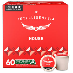 Intelligentsia House Light Roast K-Cup Pod box front for quick morning rituals.
