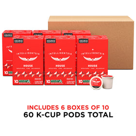 Intelligentsia House Light Roast K-Cup Pod packaging closeup highlighting quality and freshness.
