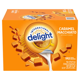 International Delight single-serve creamer pods for convenient coffee enhancement.