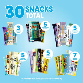 International Yummies snack selection close-up, diverse flavors for curious eaters.