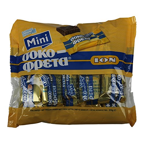 Ion Mini Chocofreta Dark Wafers pack shot highlighting rich cocoa flavor for on-the-go snacking.
